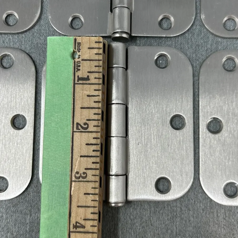 NEW OPEN BOX 3.5 Inches Satin Nickel Door Hinge Bundle 13pc w/Screws ILYAPA